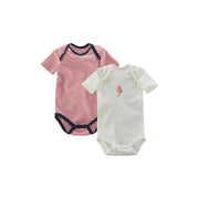 Living Crafts Elves Baby Kurzarm-Body aus Bio Baumwolle, 2er Pack