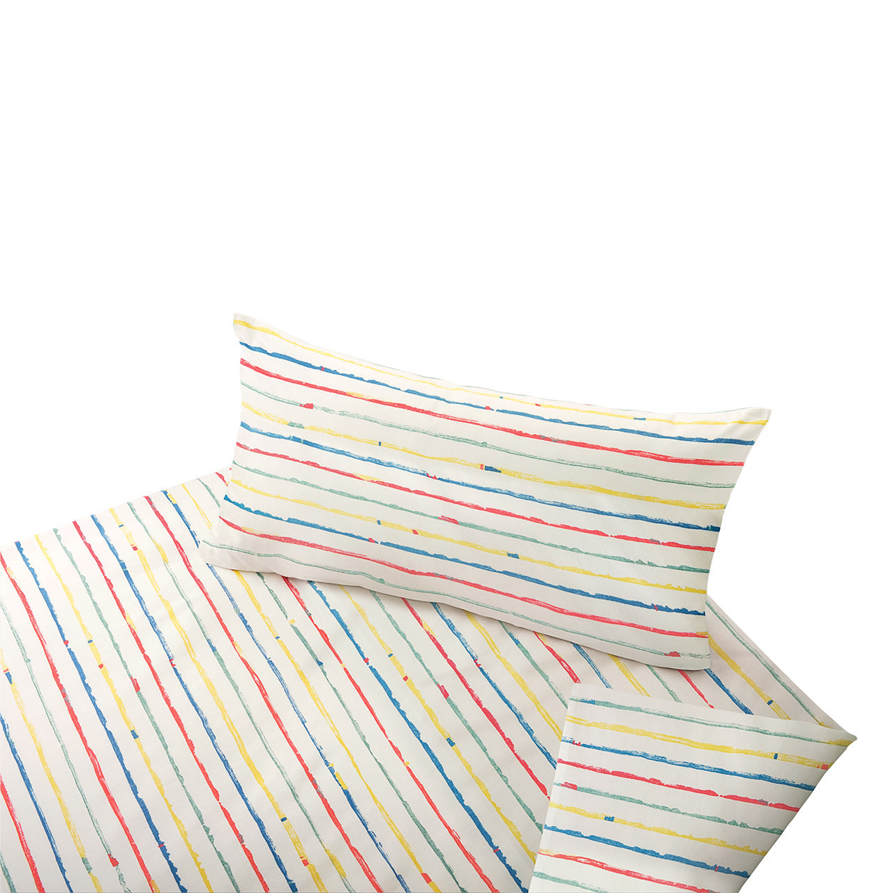 Cotonea Stripy Kinderbettwäsche Set aus Bio Baumwoll Satin