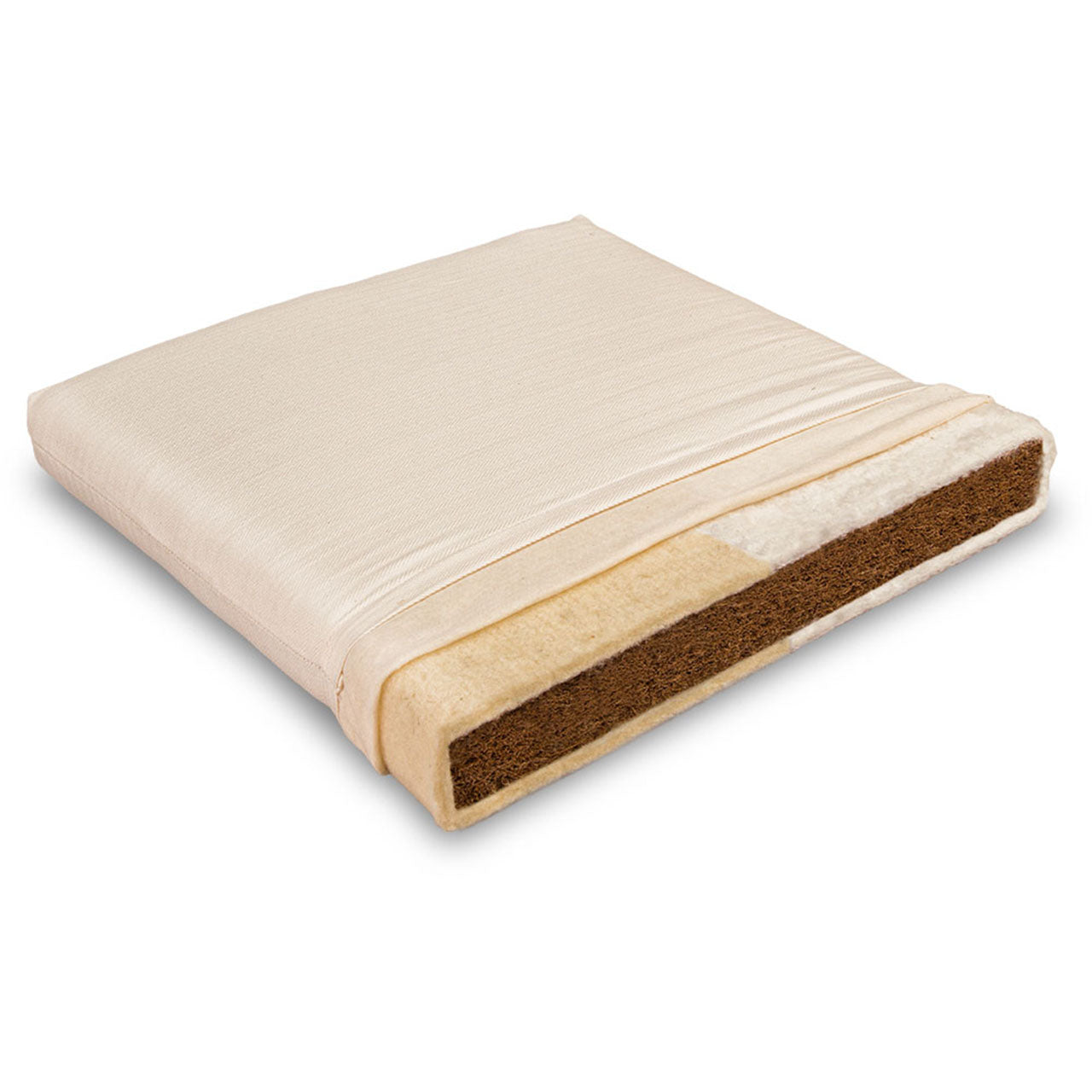 Baumberger Cocolana Kokosfaser Öko Kindermatratze mit Bio Baumwolle / Leinen Bezug