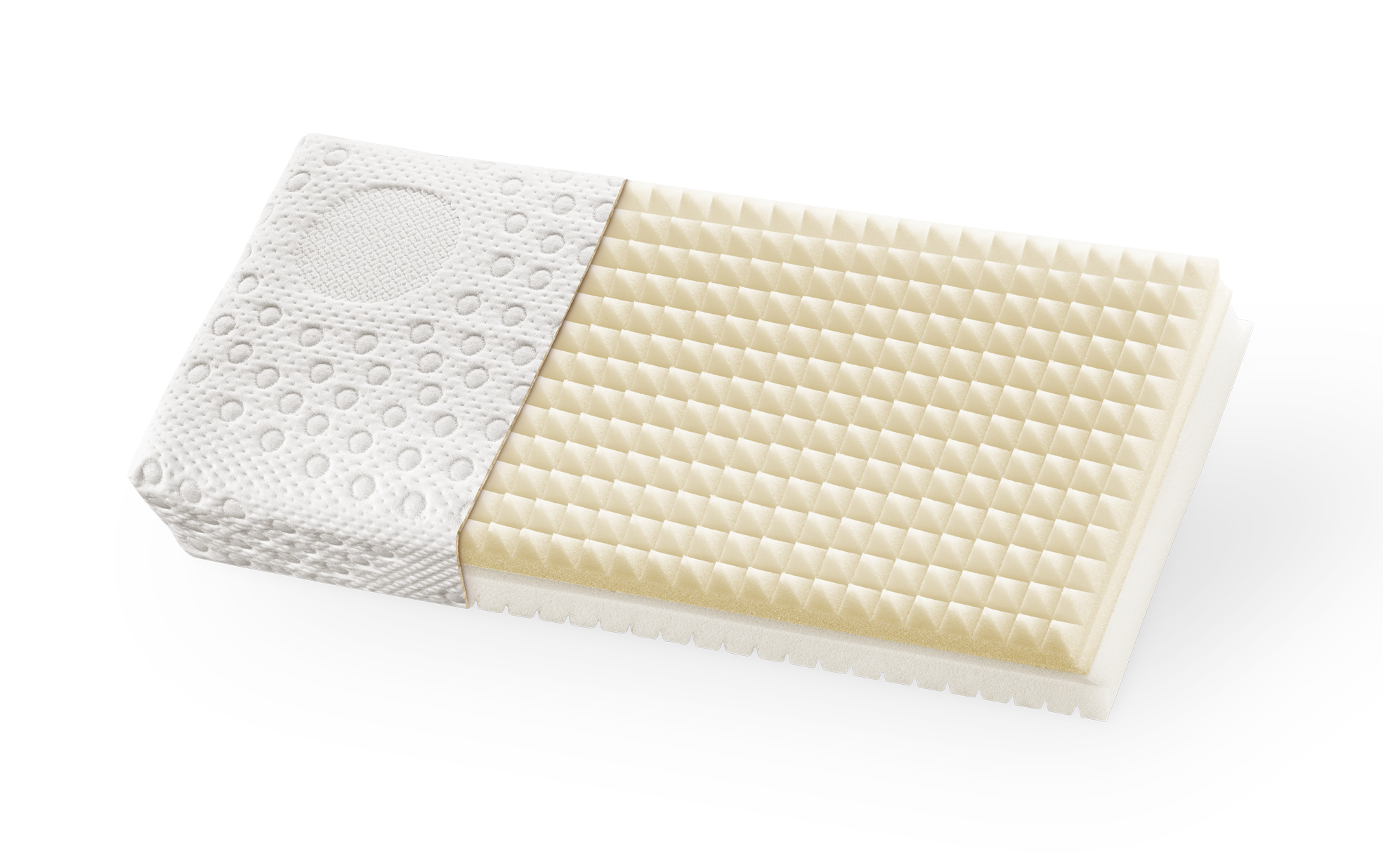 Frankenstolz PYRAMEDUS Nackenstützkissen mit Viscose- / Softschaum-Kern