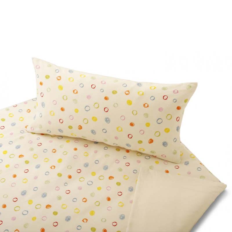 Cotonea Edelbiber Kinderbettwäsche Kritzelkreise