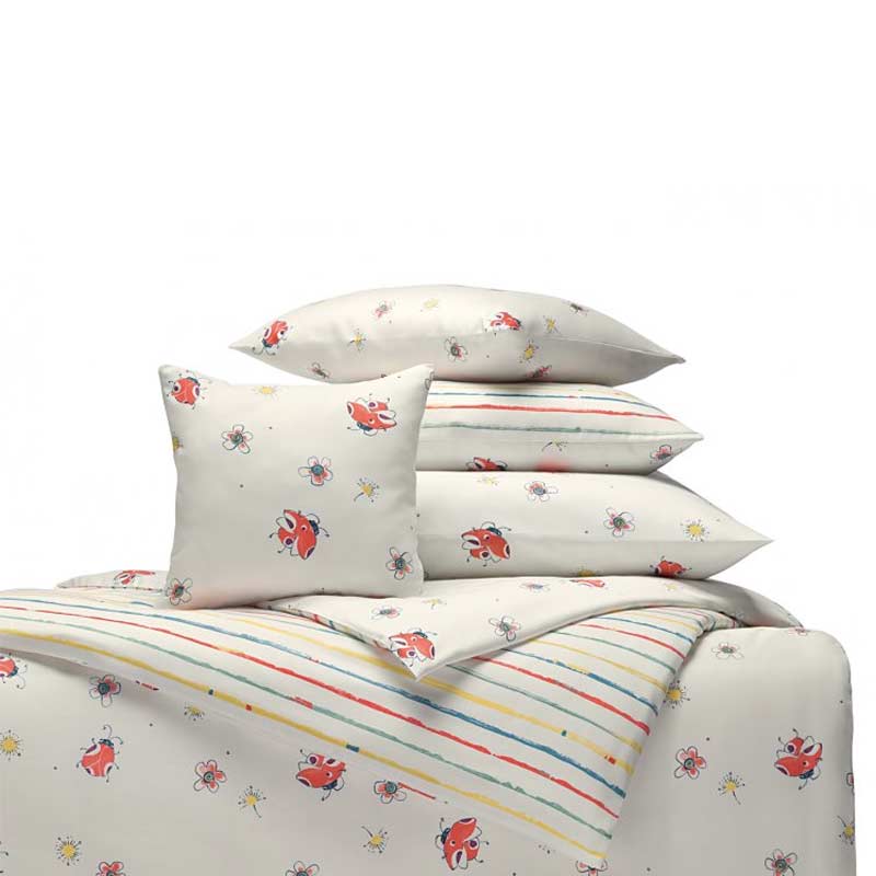 Cotonea Satin-Kissenbezug Marini-Stripy