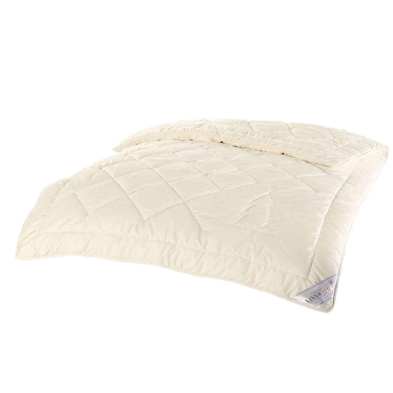 Sannwald Alpentraum Zirbe Duo Winter-Bettdecke mit Schafwolle-Füllung