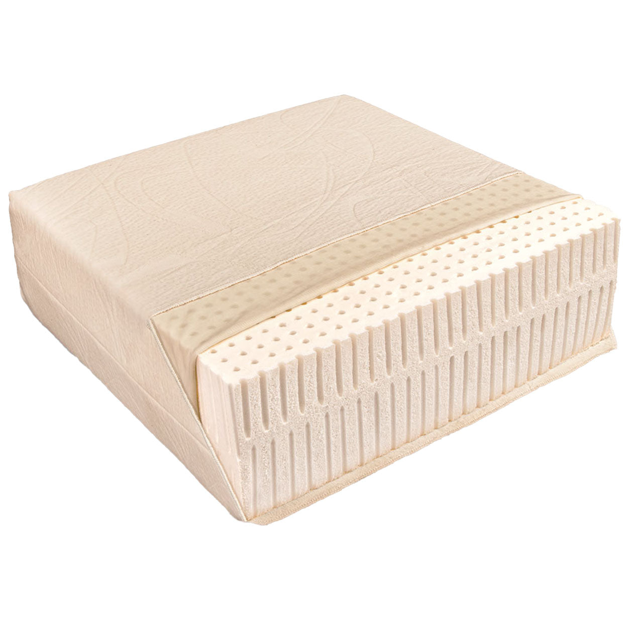 Baumberger PiuMa Solo Naturlatex Öko Matratze mit Bio Baumwolle Bezug