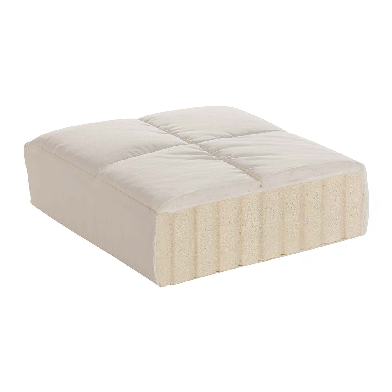 Prolana Latoia Naturlatex Topper mit Baumwolle Bezug