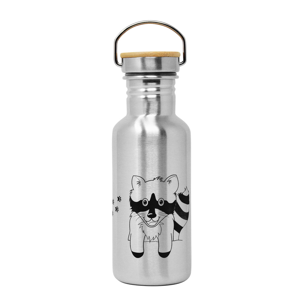 ECO tanka™ - miniTANKA™- einwandige Trinkflasche mit Edelstahl-Bambusverschluß - 0.6l