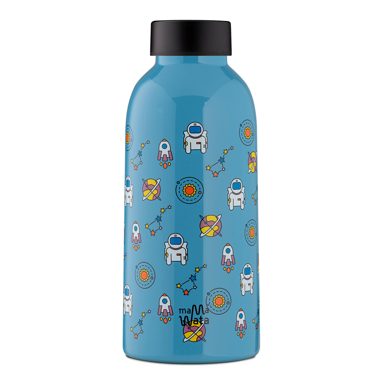MAMA WATA - isolierte Design-Trinkflasche aus 18/8er Edelstahl, 470ml