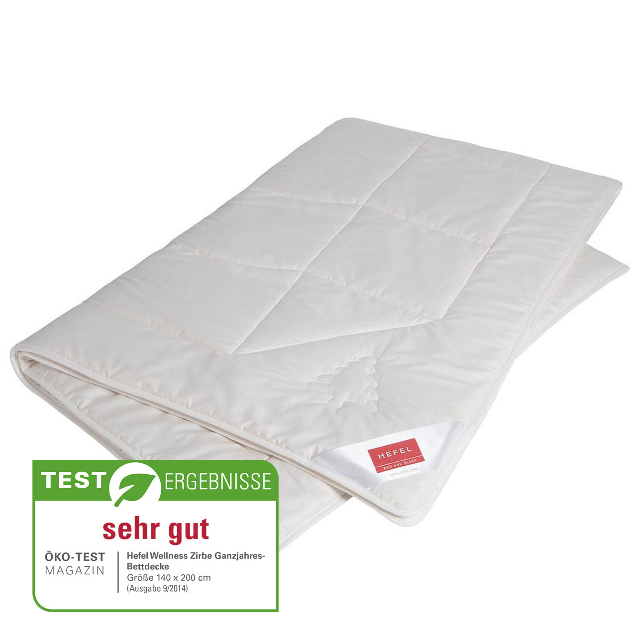 Hefel Wellness Zirbe Ganzjahres-Bettdecke mit Schafschurwolle-Zirben-Füllung