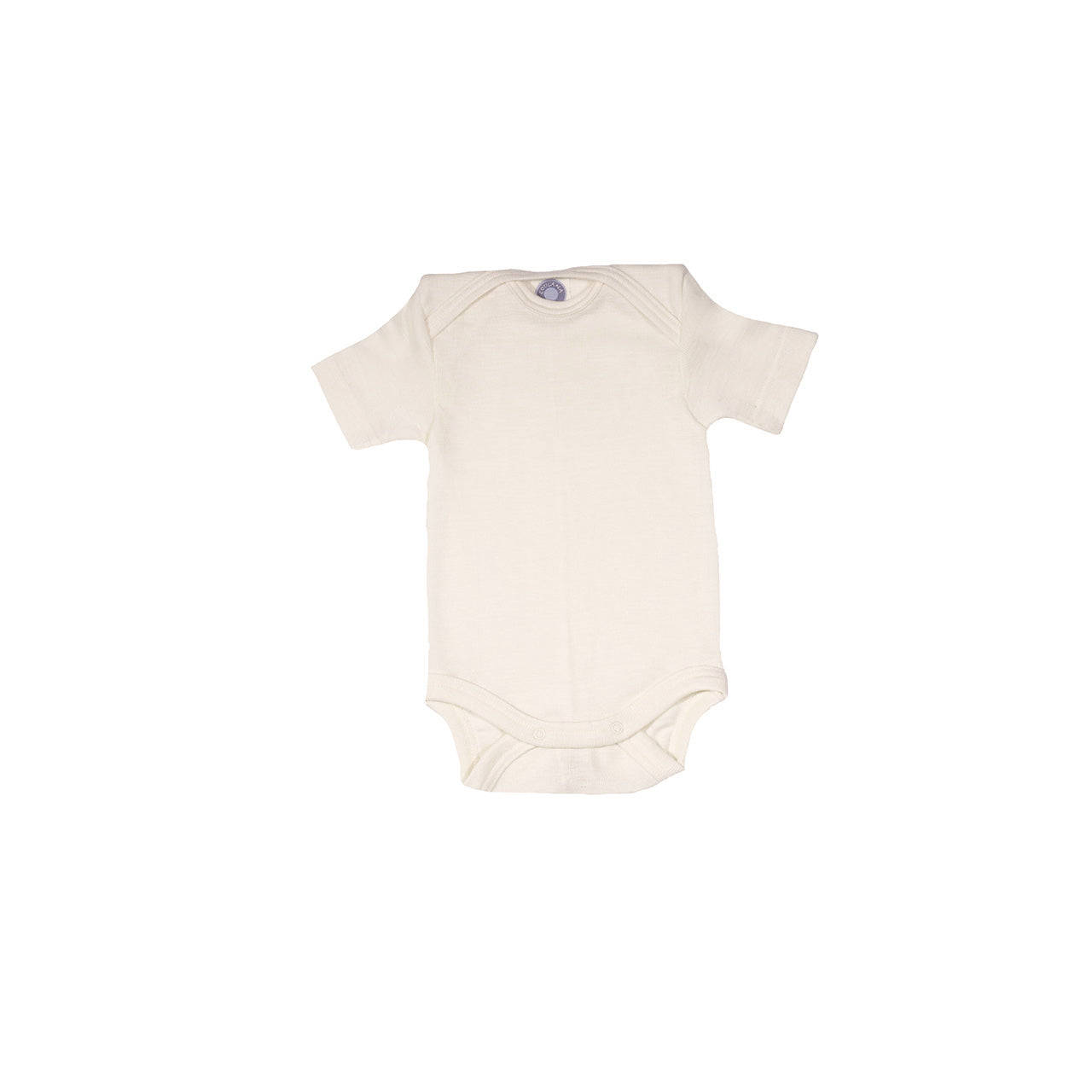 Cosilana Baby Kurzarm-Body aus Bio Wolle / Seide