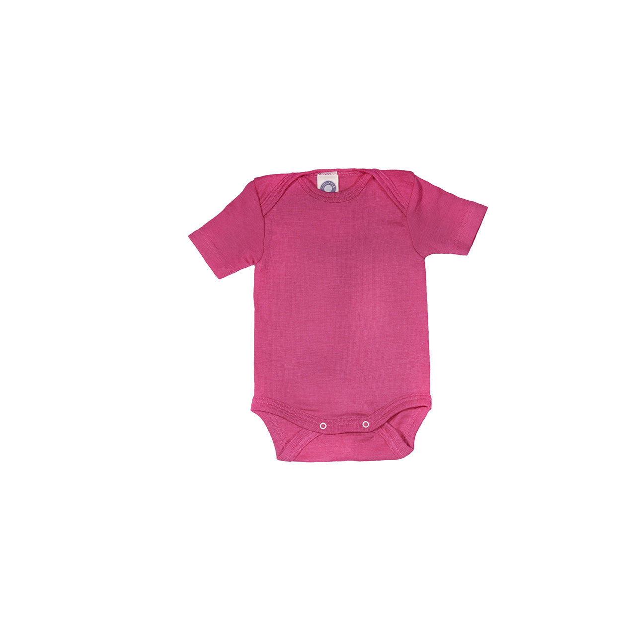 Cosilana Baby Kurzarm-Body aus Bio Wolle / Seide