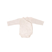 Cosilana Langarm Baby-Wickelbody aus Bio Wolle / Seide