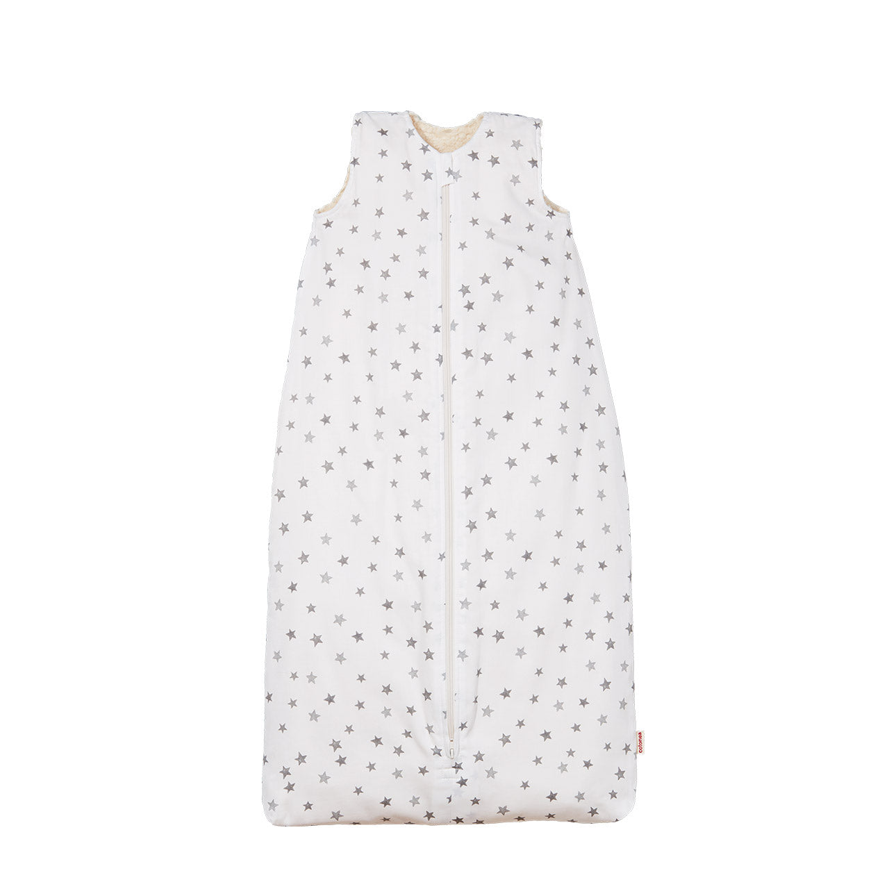 Cotonea Baby Winterschlafsack aus Bio Baumwolle Satin & Teddy-Plüsch