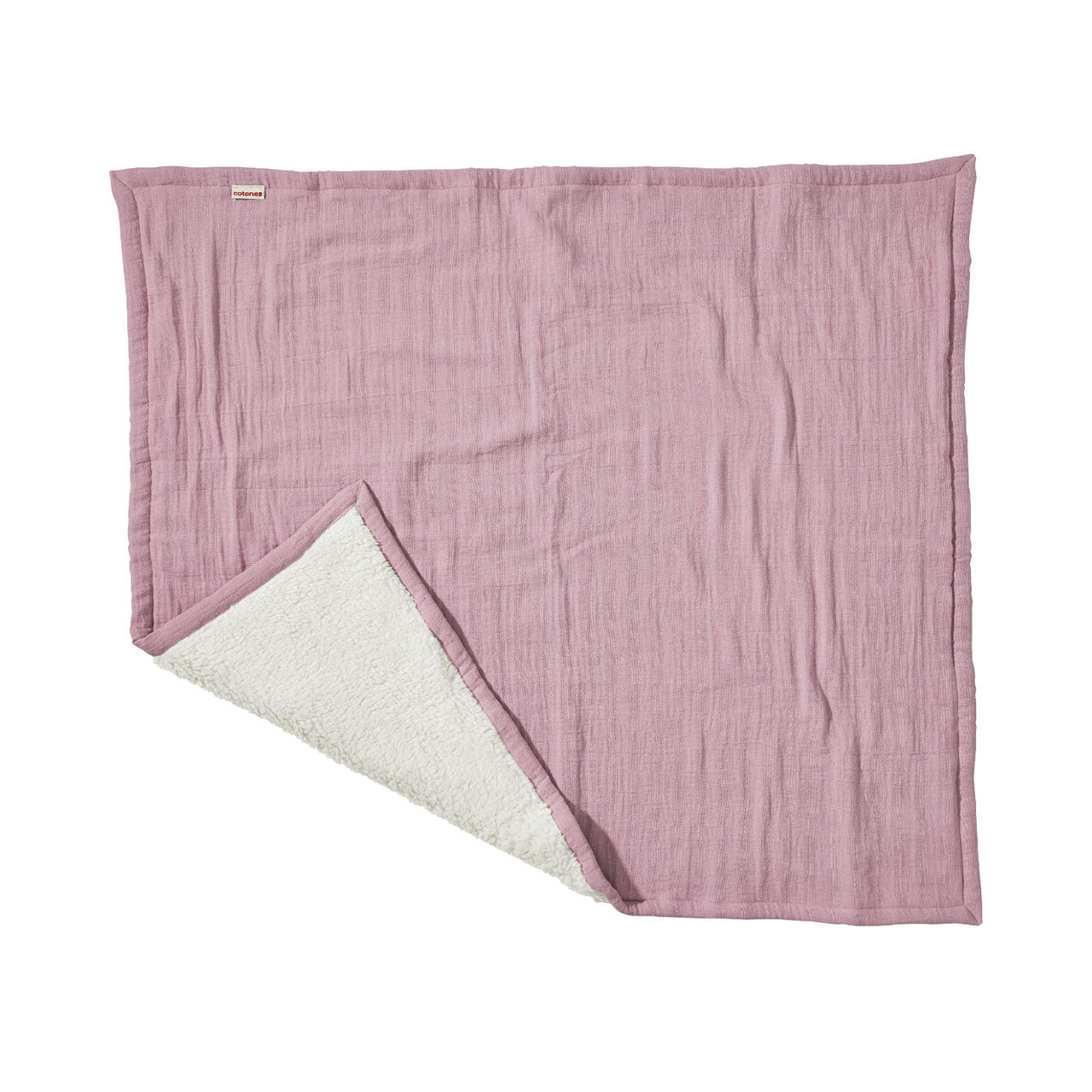 Cotonea Babydecke aus Bio Baumwolle Musselin / Plüsch