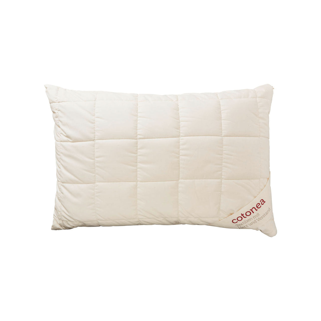 Cotonea Lana Kopfkissen mit Schafwolle Füllung