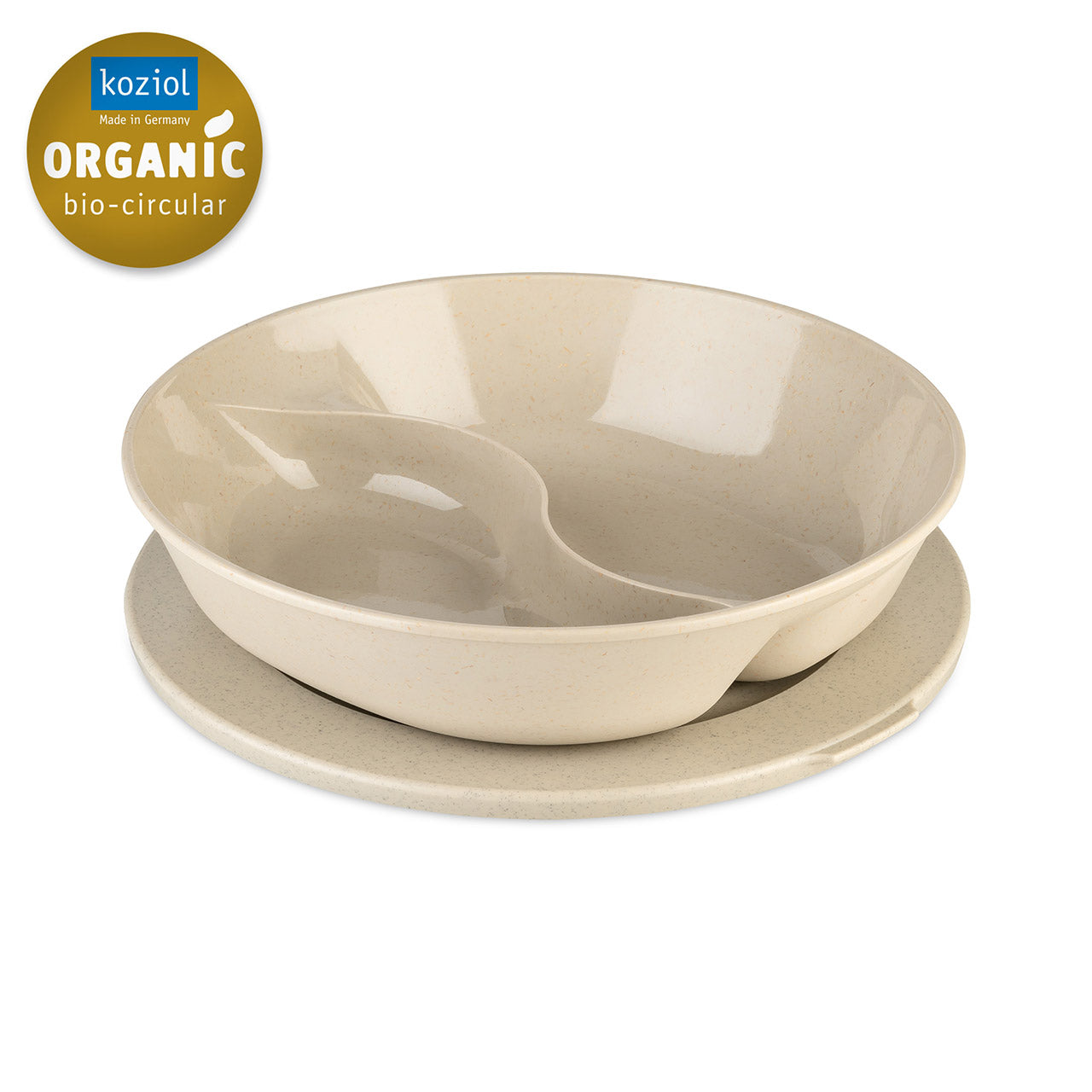 Koziol Connect Separee Menüteller mit Deckel aus Bio Plastik