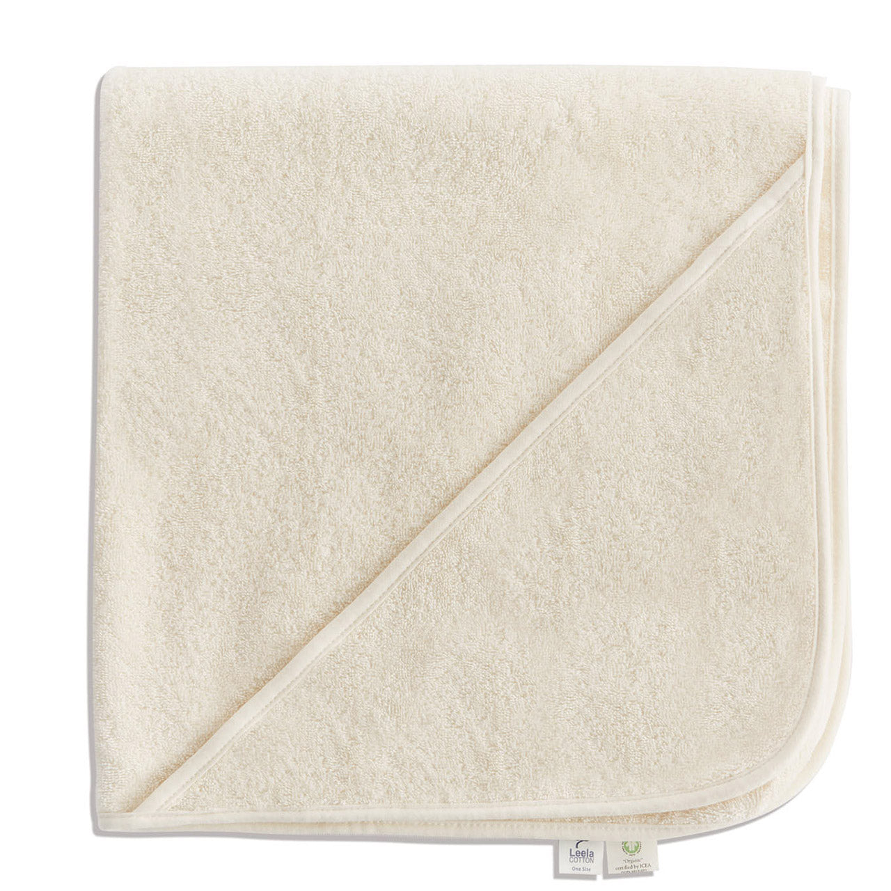 Leela Kids Baby Handtuch mit Kapuze aus Bio Baumwolle