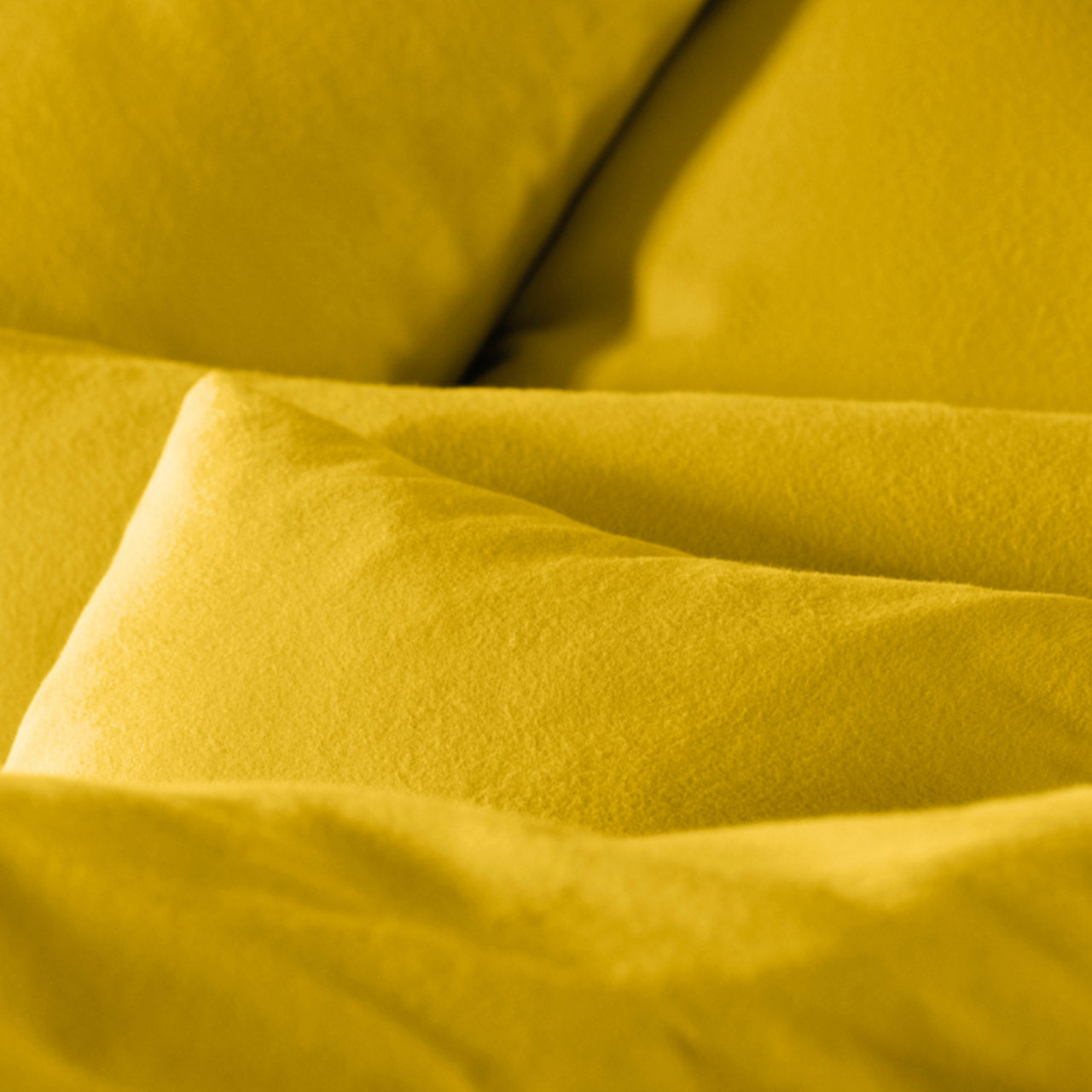 Cotonea Bettwäsche Set aus Bio Baumwoll Biber Natur