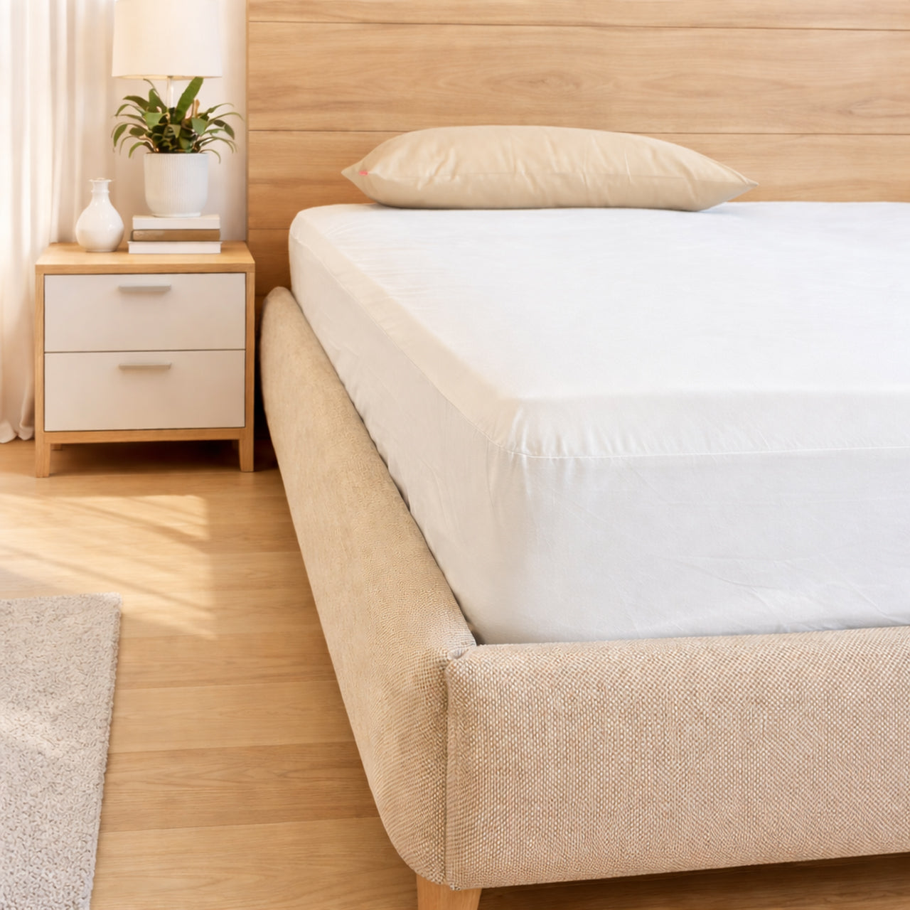 Softsan® Anti Milben Encasing Spannbetttuch | Schutzbezug für Allergiker