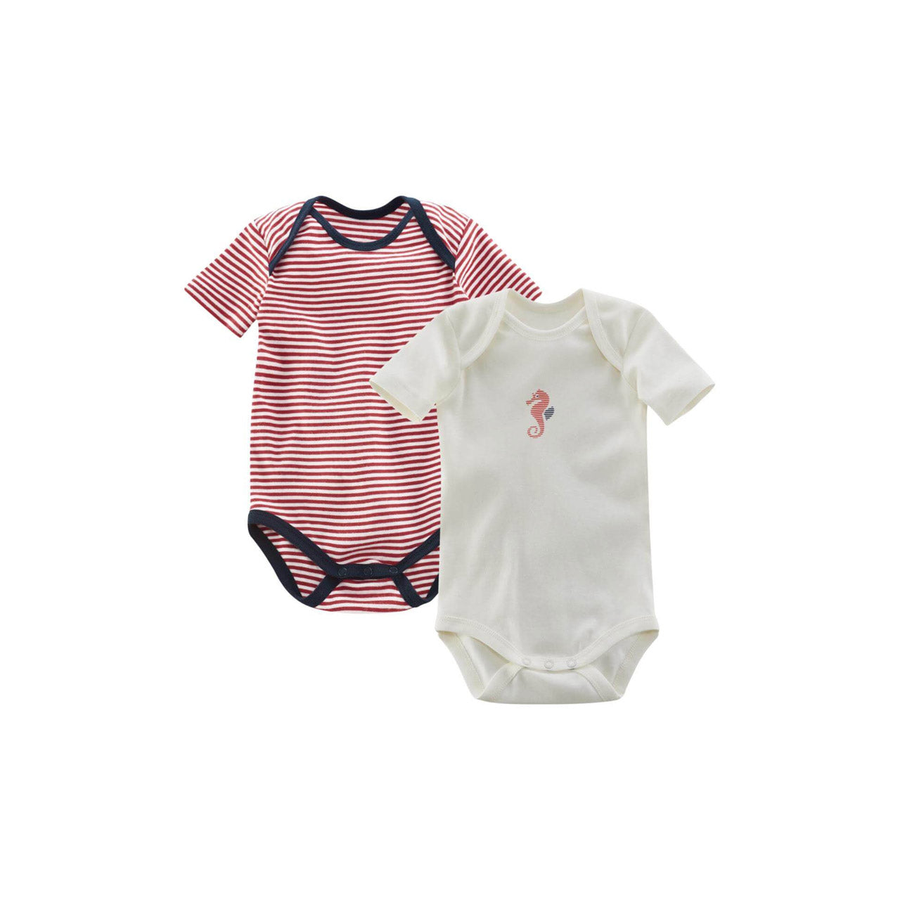 Living Crafts Elves Baby Kurzarm-Body aus Bio Baumwolle, 2er Pack