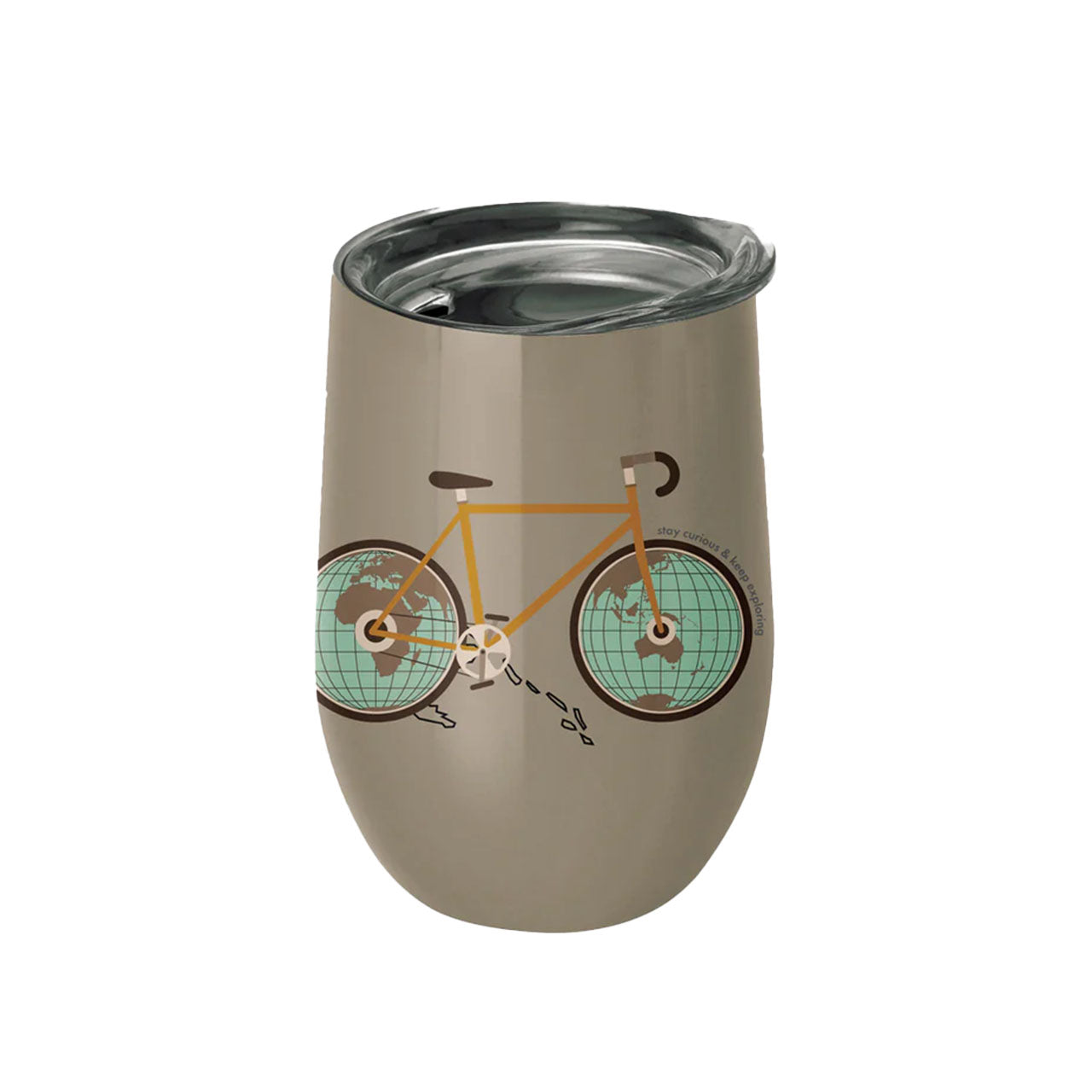 Bioloco Office Cup Thermobecher aus Edelstahl mit Deckel 420 ml