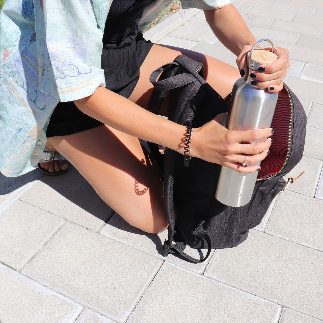 Pandoo Trinkflasche aus Edelstahl