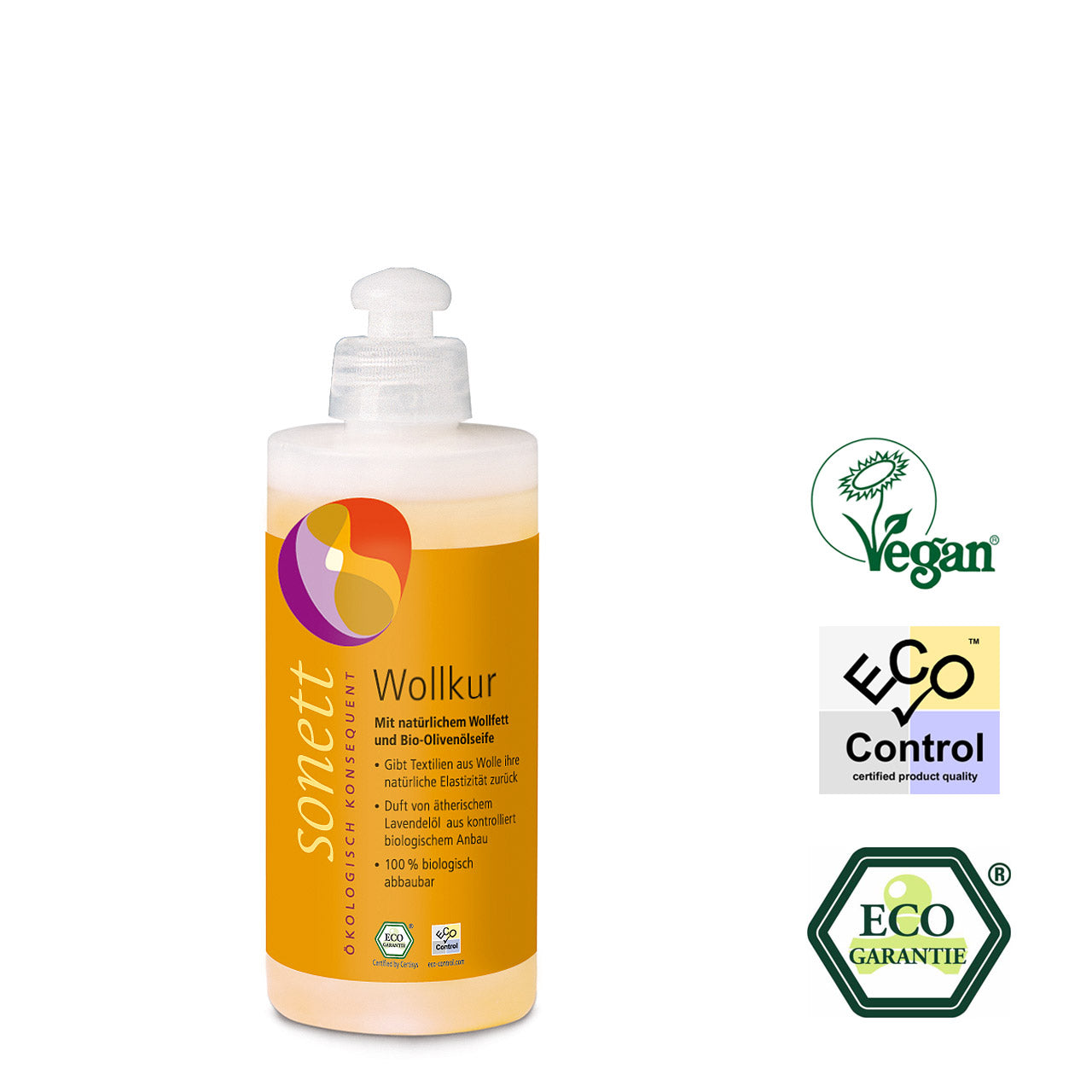 Sonett Wollkur. rückfettend & sanfte Pflege 300 ml
