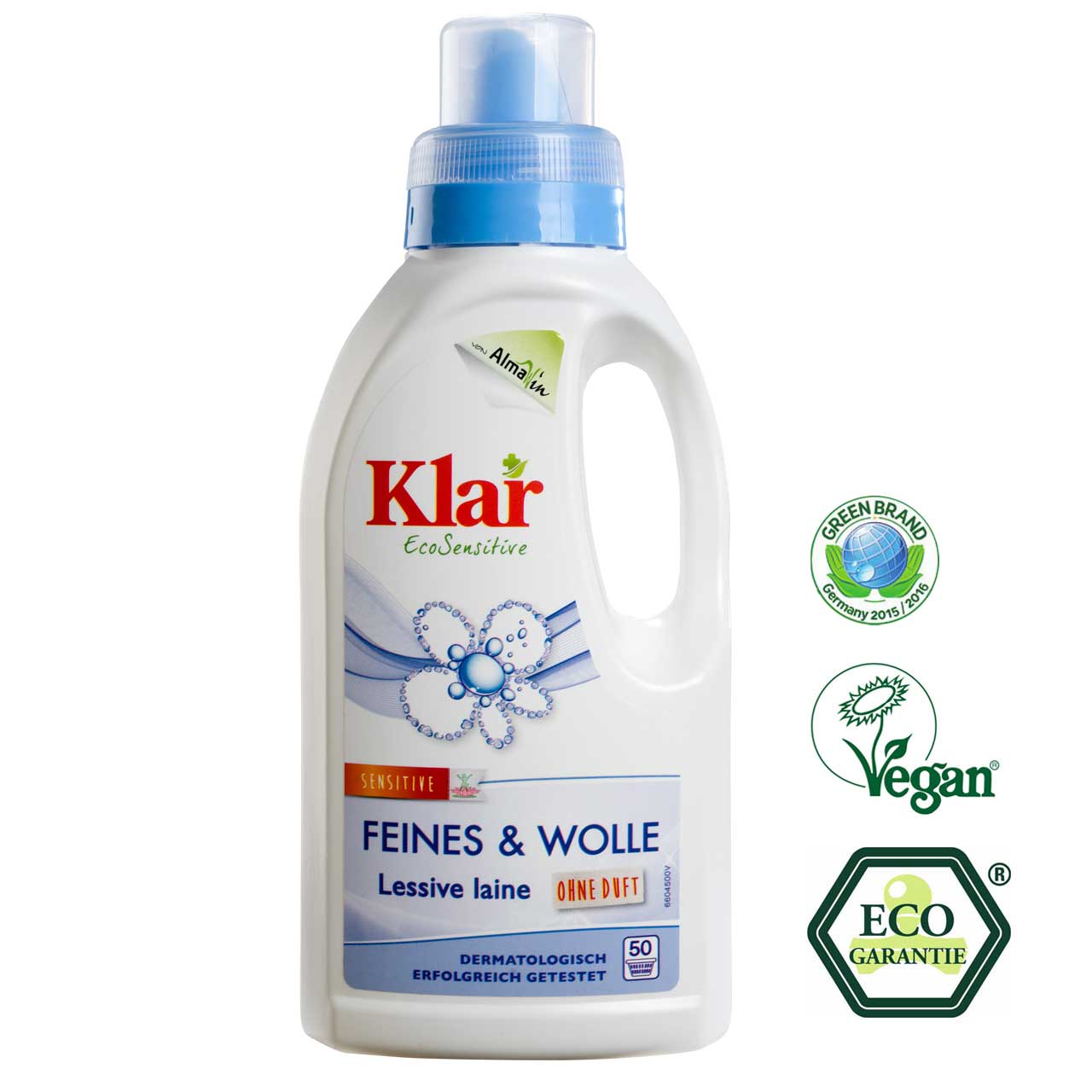 Klar Waschmittel für Feines und Wolle
