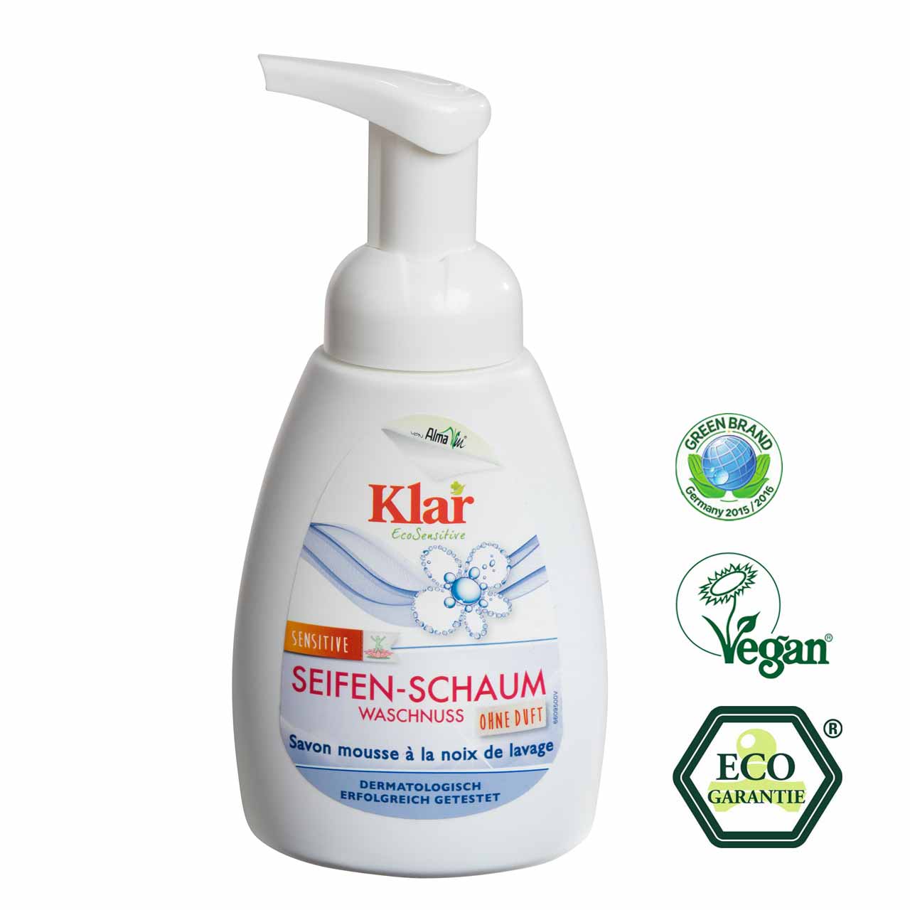 Klar Seifen Schaum