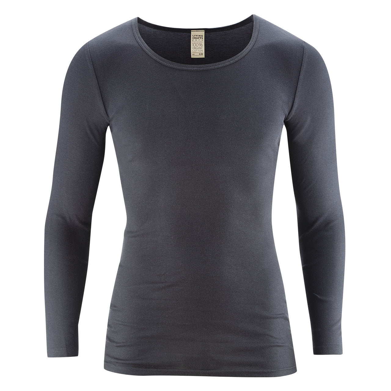 Living Crafts Johan Herren Langarm-Shirt aus Bio Baumwolle