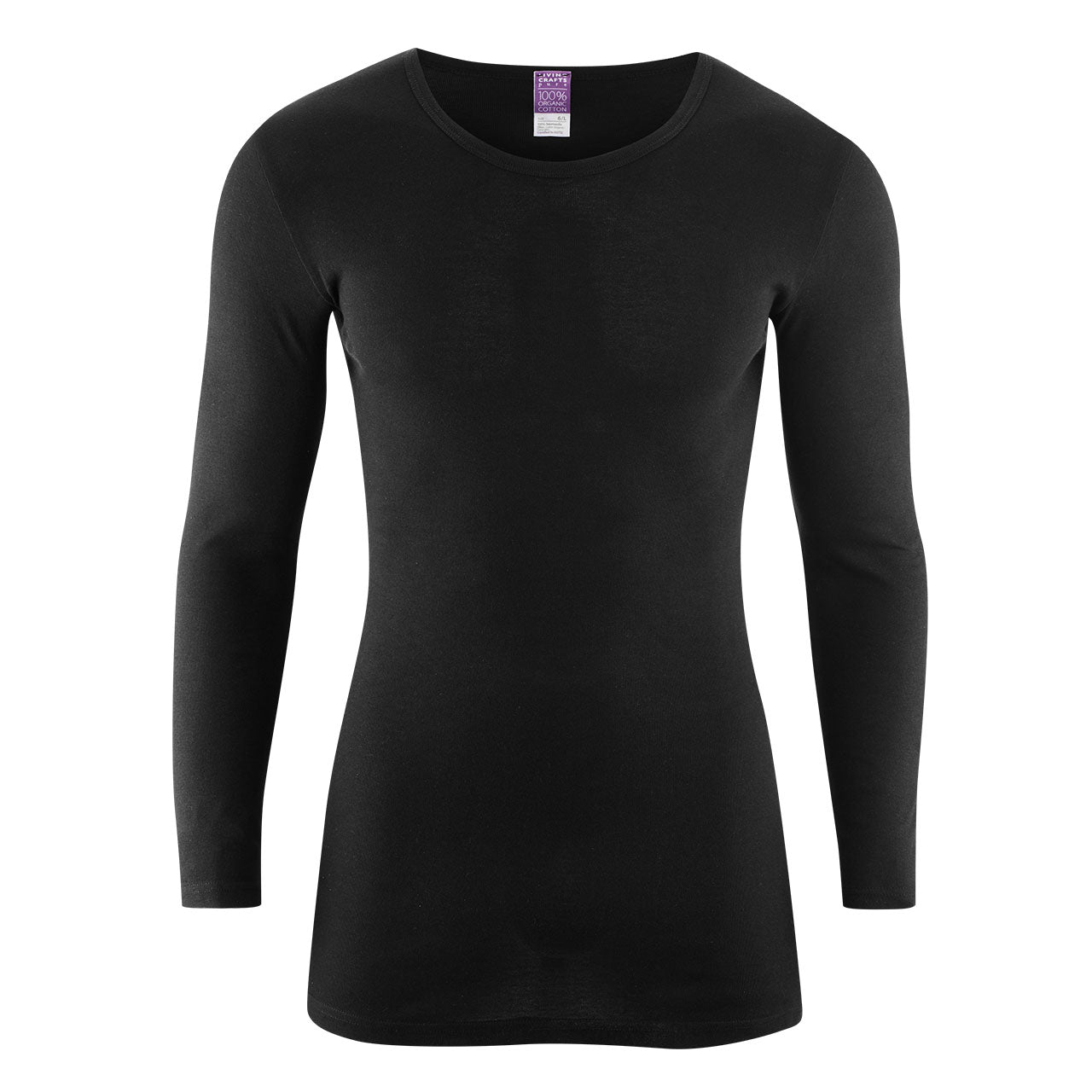 Living Crafts Johan Herren Langarm-Shirt aus Bio Baumwolle