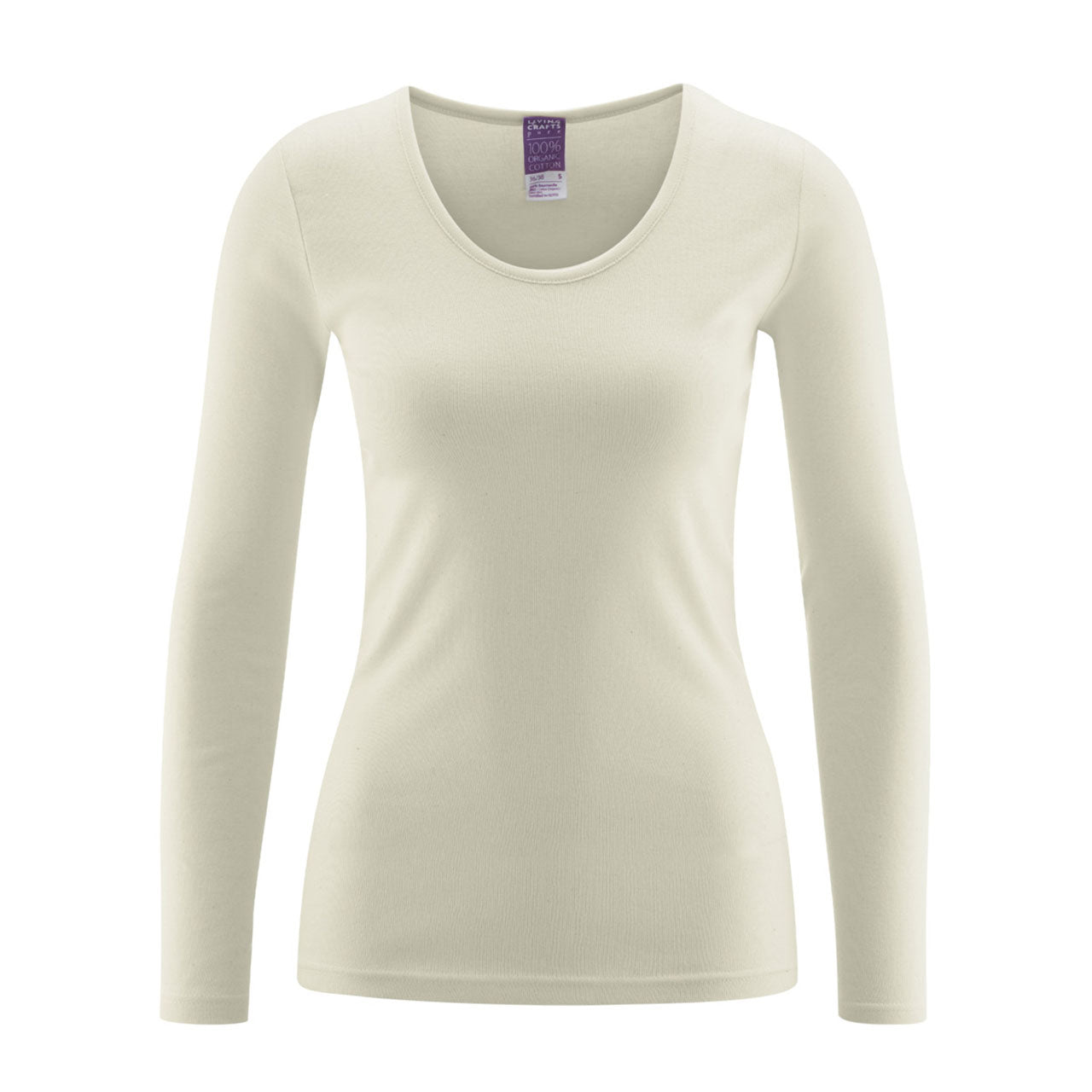 Living Crafts Johanna Damen Langarmshirt aus Bio Baumwolle