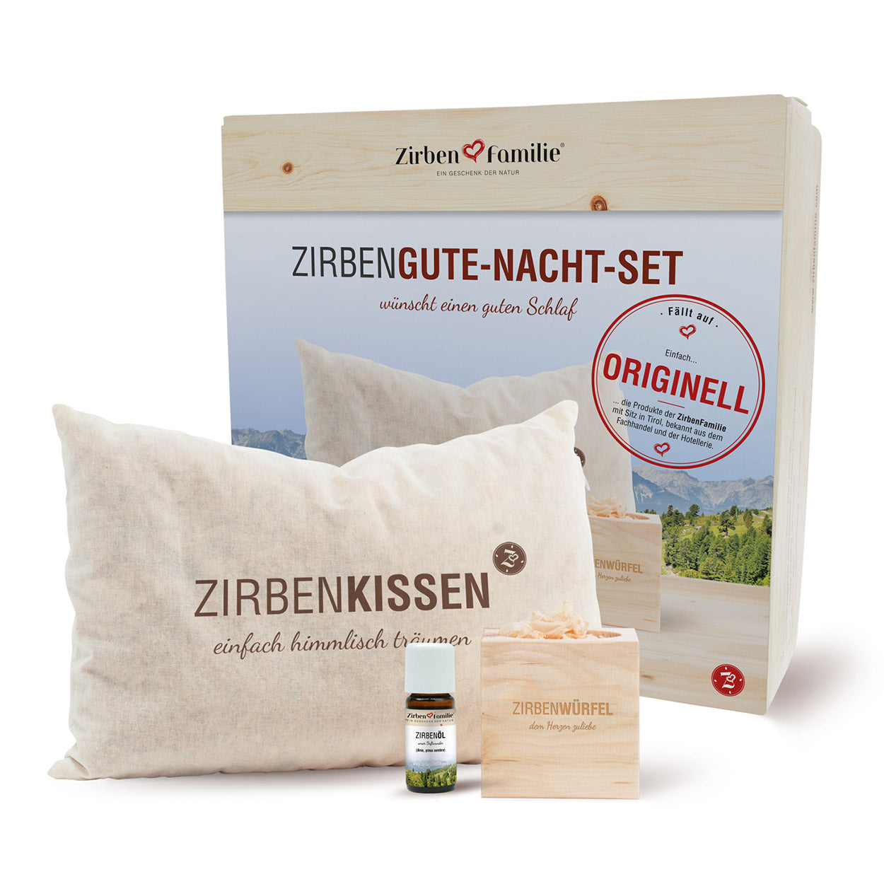 ZirbenFamilie Kombipack -Gute Nacht Set-