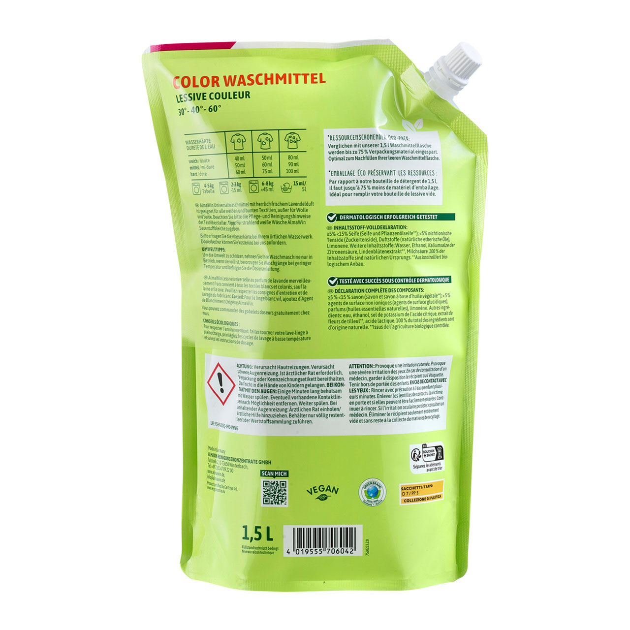 Almawin Color Waschmittel Öko-Nachfüll-Pack