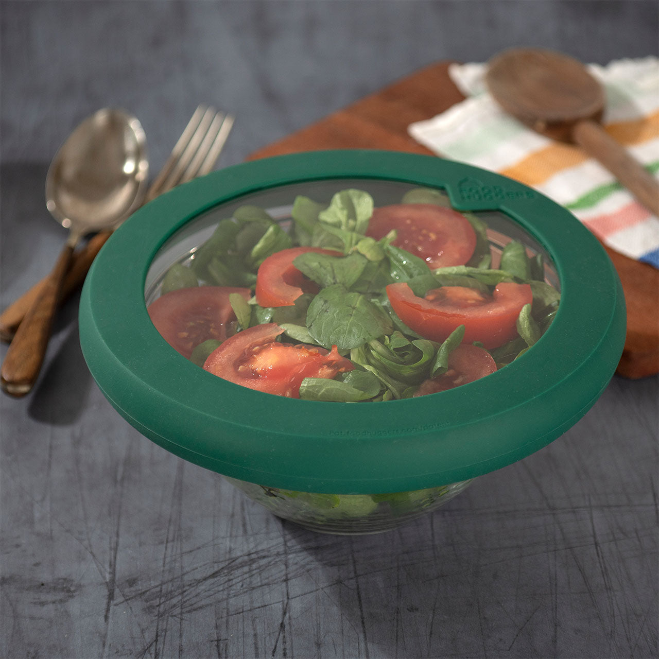 Food Huggers Frischhaltedeckel aus Glas / Silikon