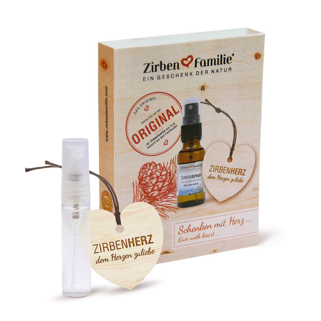 ZirbenSpray & ZirbenHerz-Anhänger - Set