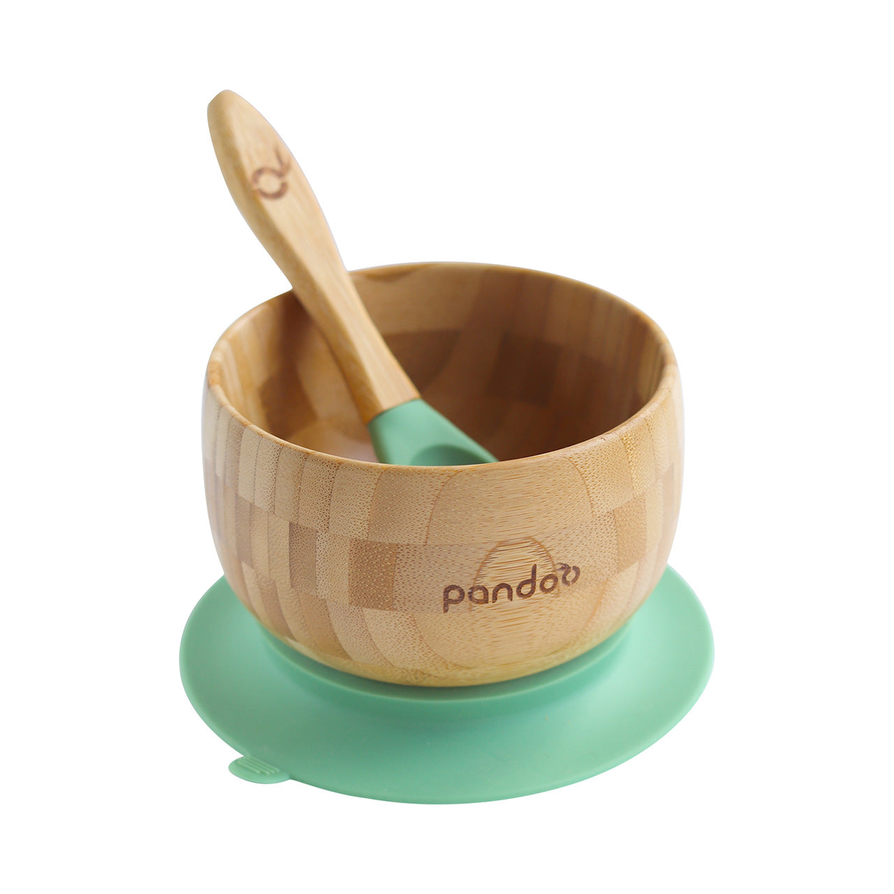 Pandoo Kindergeschirr Set aus Bambus / Silikon