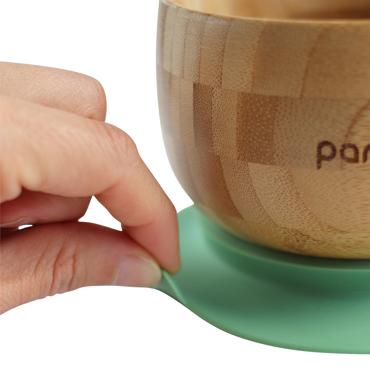 Pandoo Kindergeschirr Set aus Bambus / Silikon