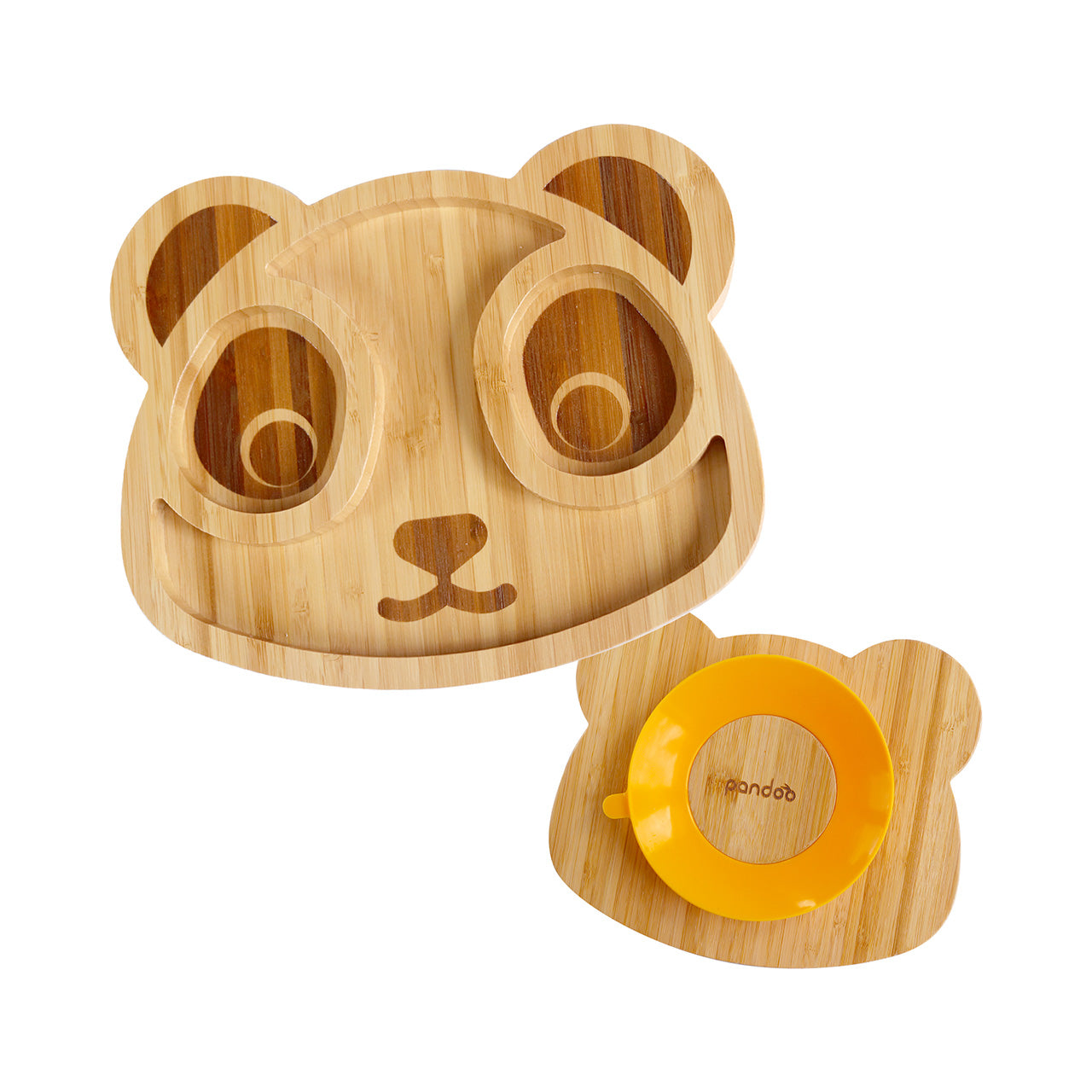 Pandoo Kindergeschirr Set aus Bambus / Silikon