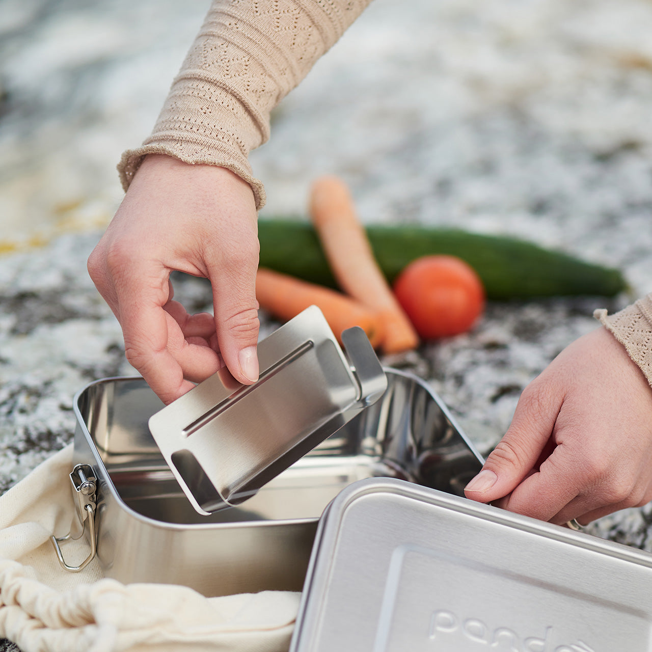 Pandoo Lunchbox aus Edelstahl