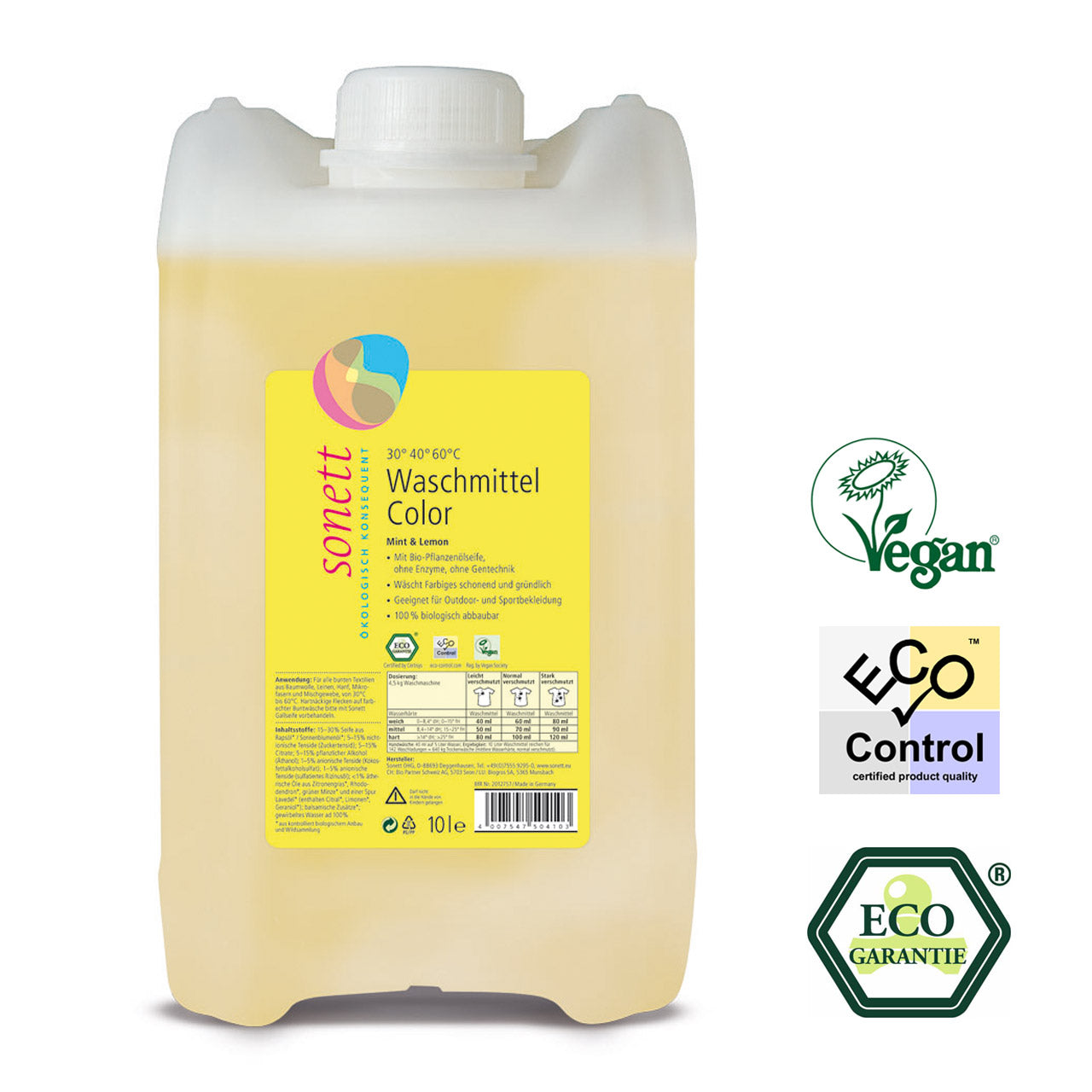 Sonett Waschmittel mint & lemon flüssig