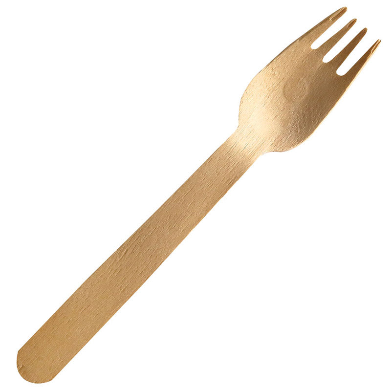 Bio Einweg-Holzbesteck  -  100 Stück