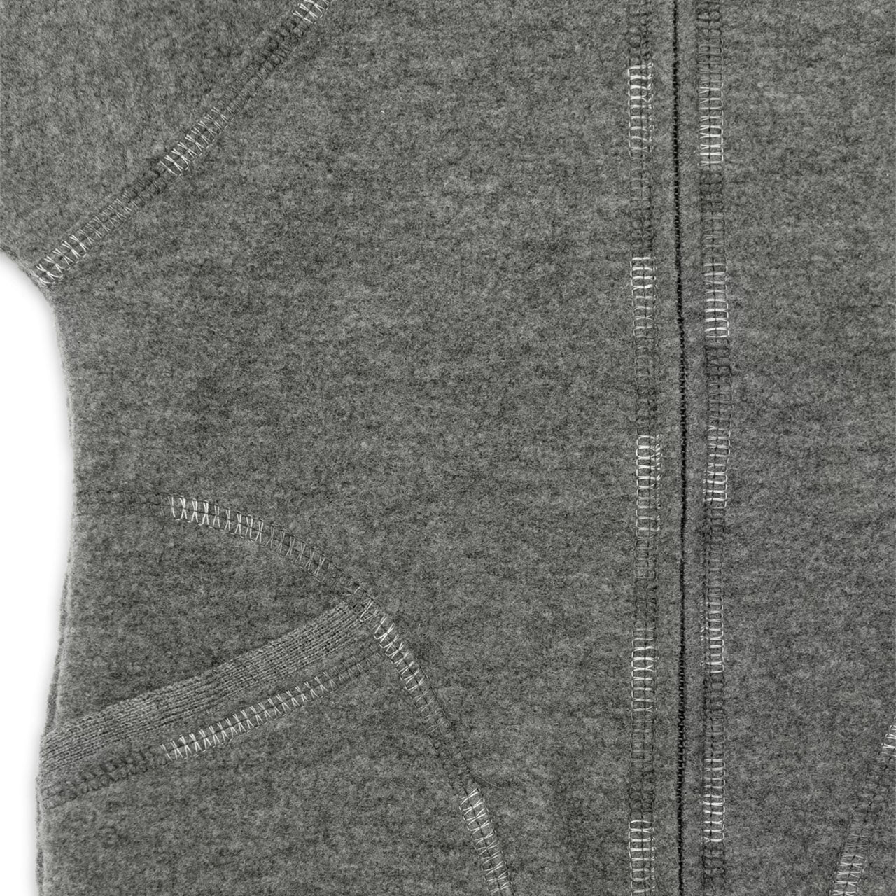 Engel Baby Jacke mit Kapuze und Reißverschluss aus Merinoschurwolle/Wollwalk