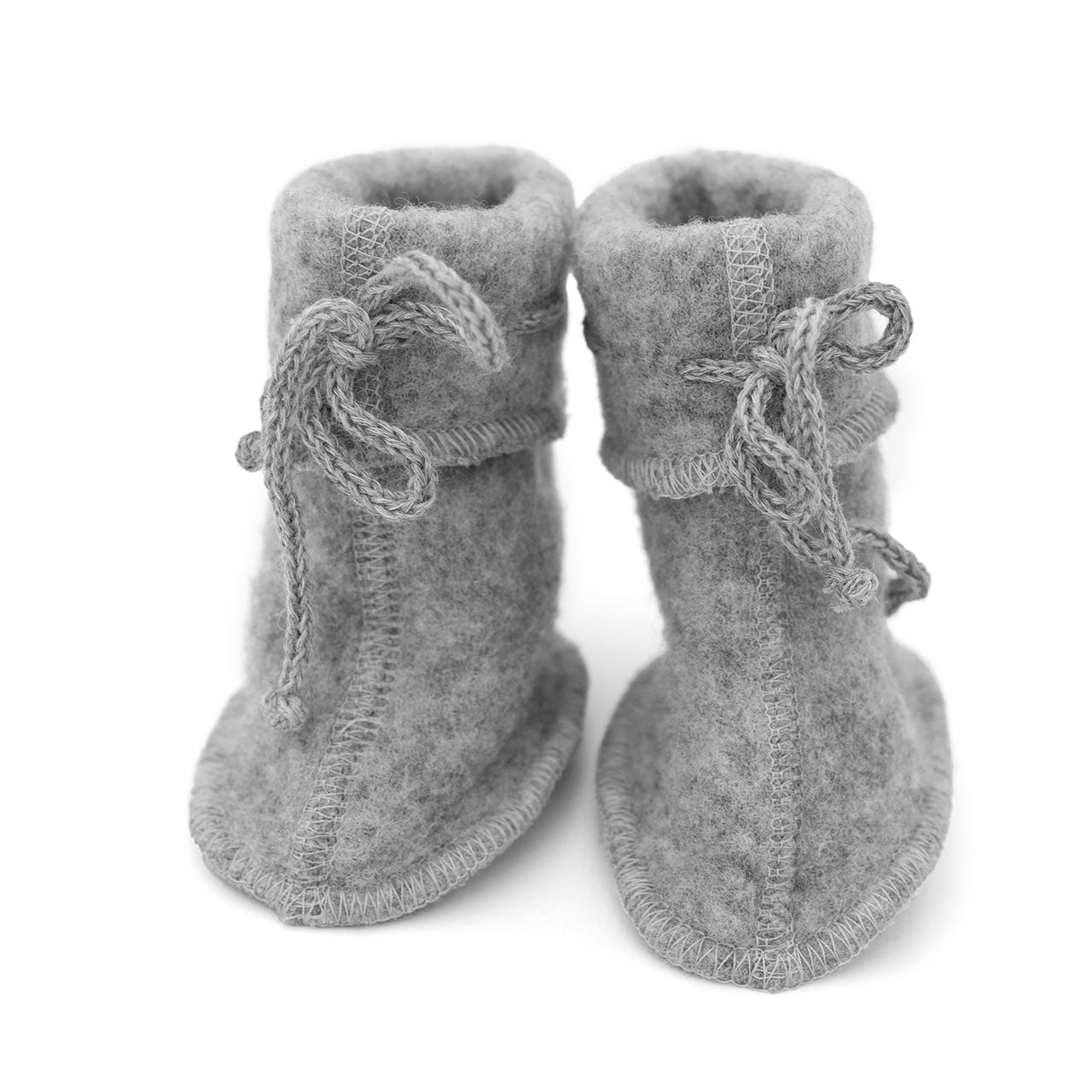 Engel Baby Schühchen mit Bändel aus Merinoschurwolle/Fleece