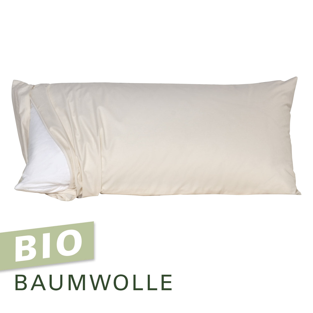 Softsan® Encasing für Kissen aus Bio Baumwolle | Schutzbezug für Allergiker