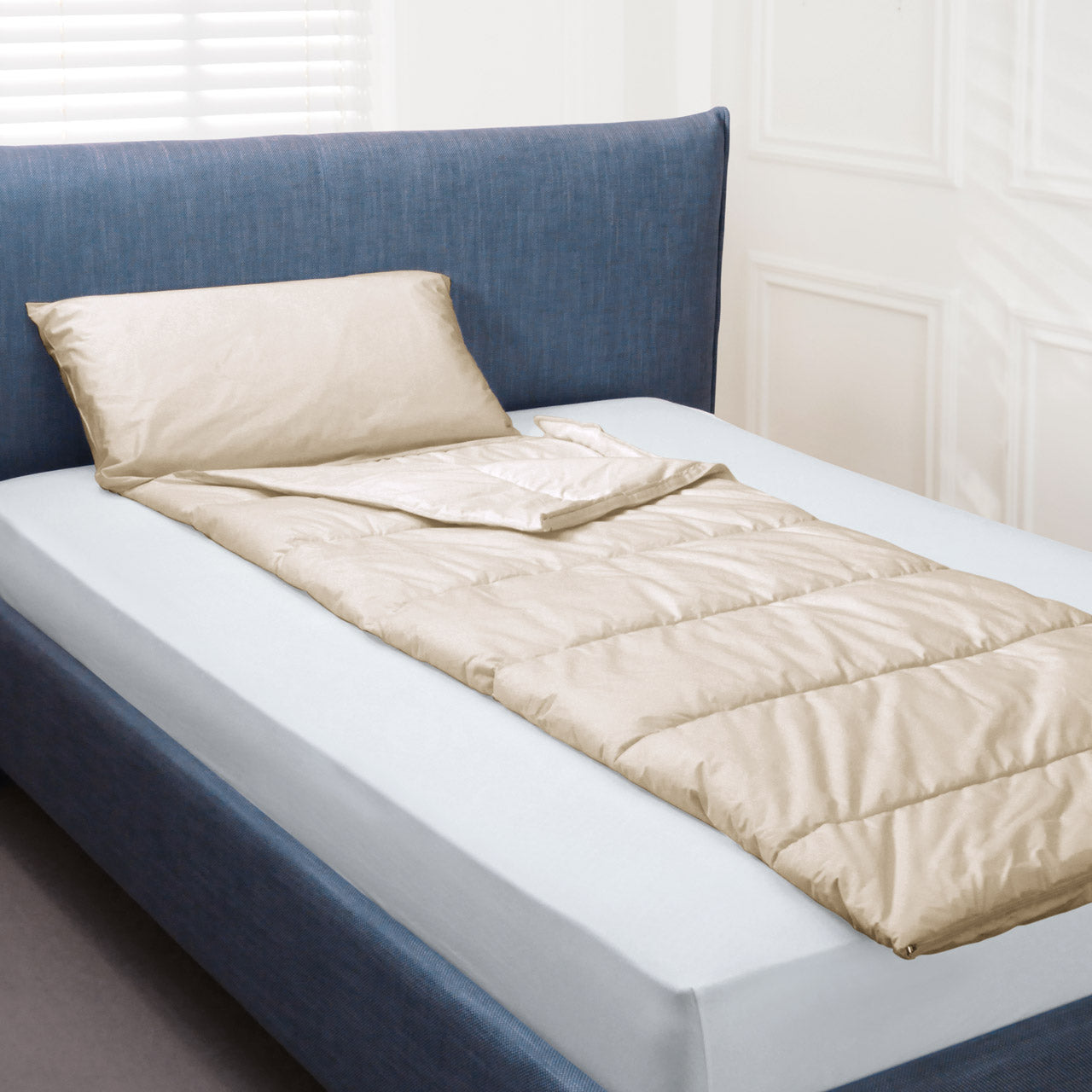 Softsan® Allergiker Schlafsack Bio Baumwolle mit integriertem Milbenschutz Encasing