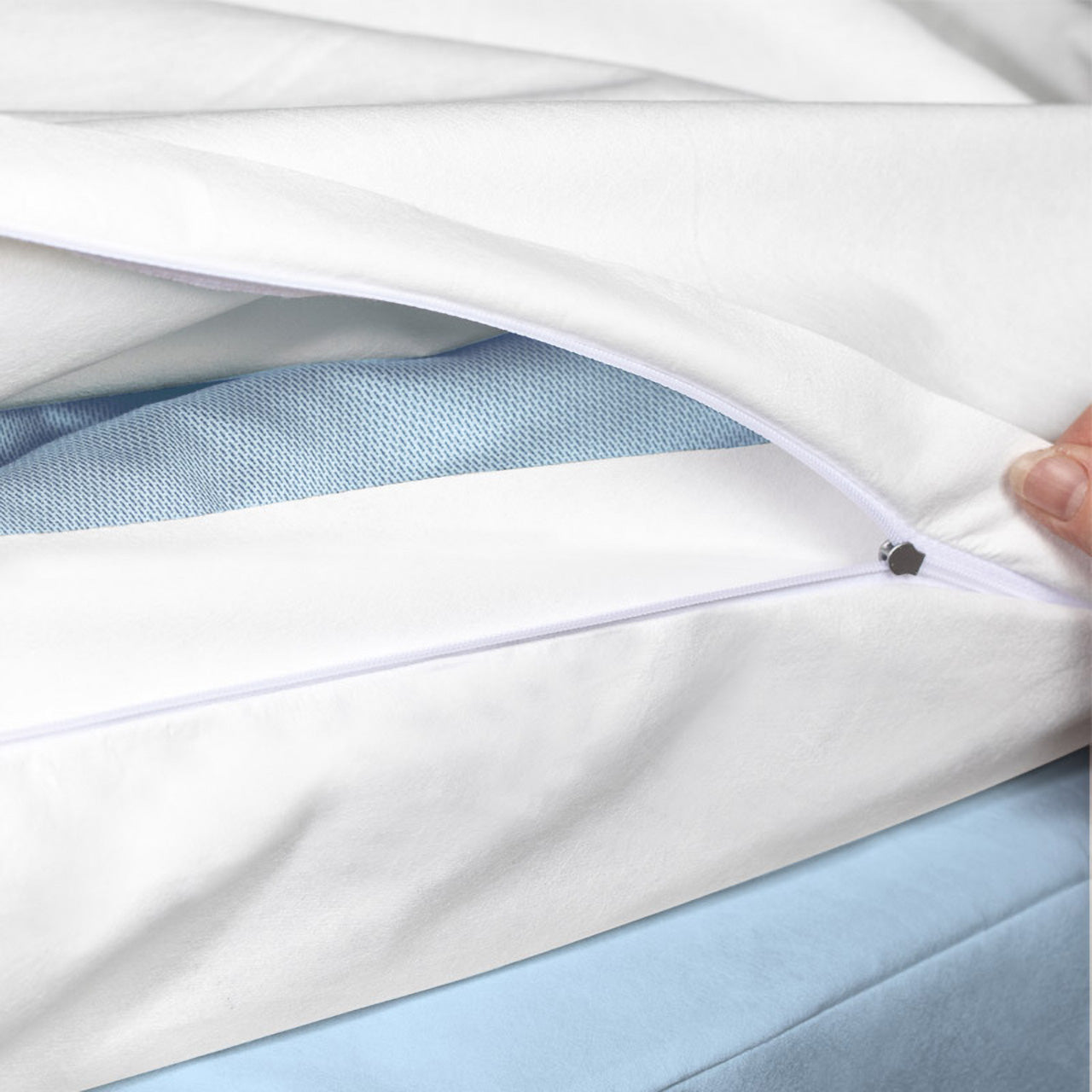 Softsan® Anti Milben Encasing für Boxspring Topper | Schutzbezug für Allergiker