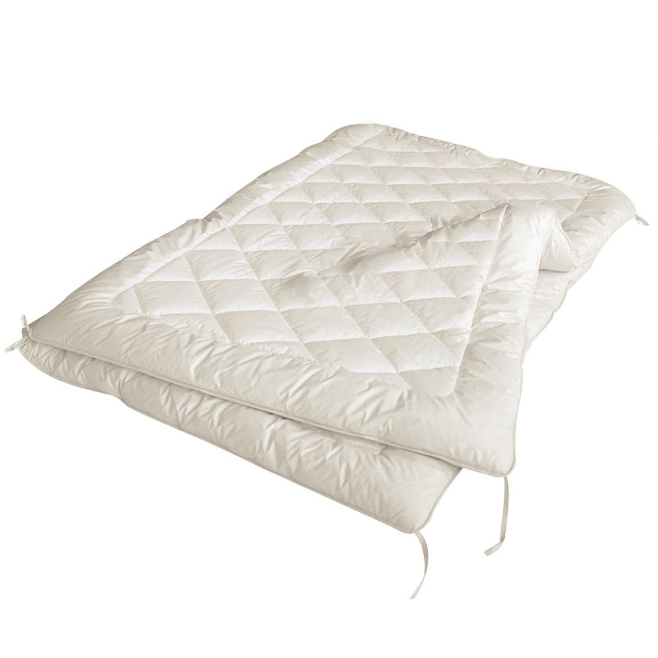 ÖKO Planet 4-Jahreszeiten-Bettdecke 2-tlg. mit Schafwolle-Füllung