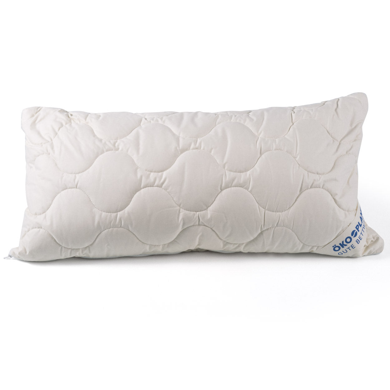 ÖKO Planet Kopfkissen mit Schafwolle Füllung und Wildseide Bezug