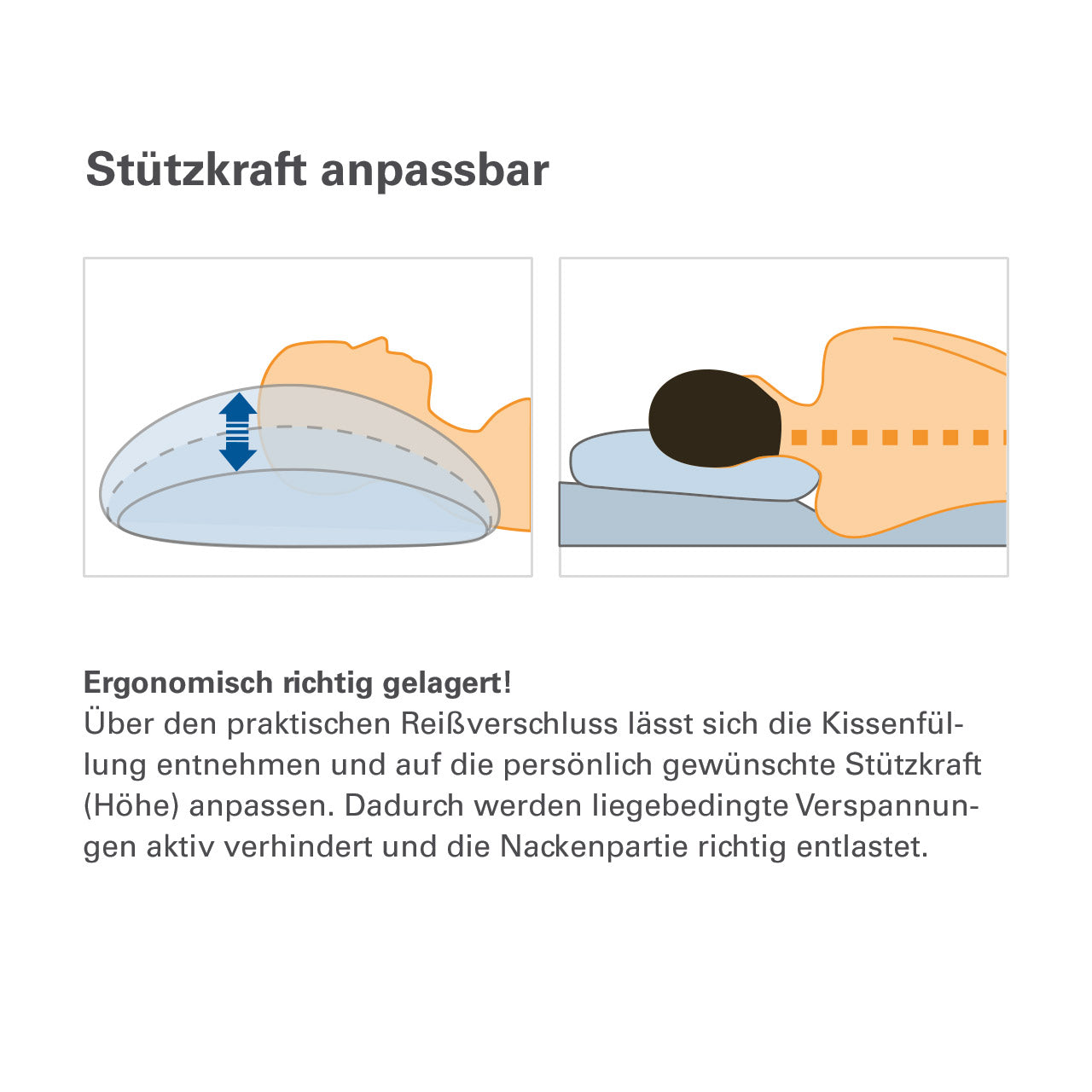 ÖKO Planet Kopfkissen mit Bio Baumwolle Füllung