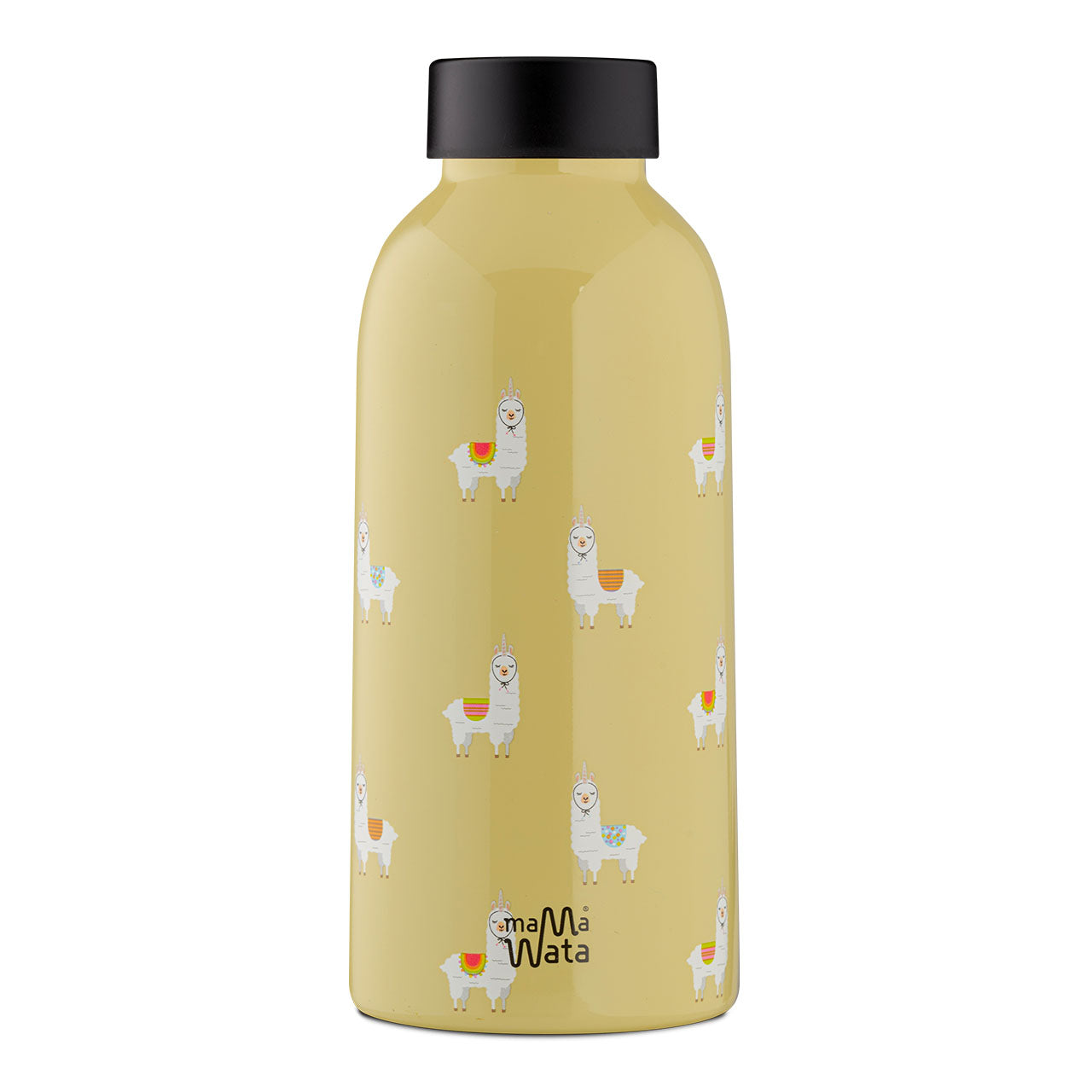 MAMA WATA - isolierte Design-Trinkflasche aus 18/8er Edelstahl, 470ml